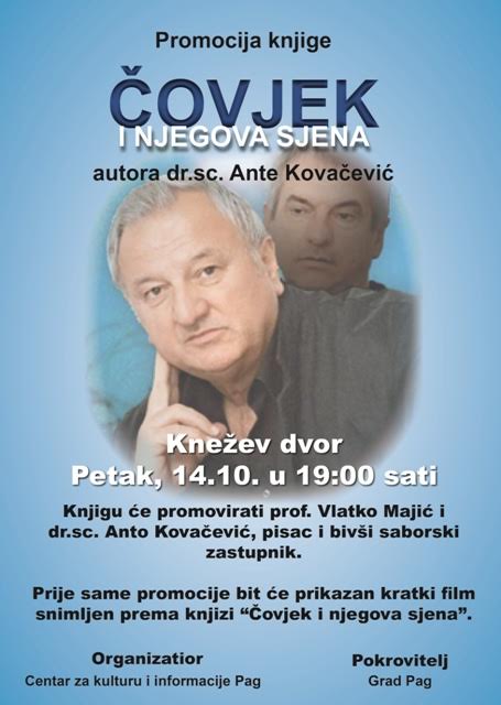 Promocija knjige "Čovjek i njegova sjena" dr. sc. Ante Kovačevića