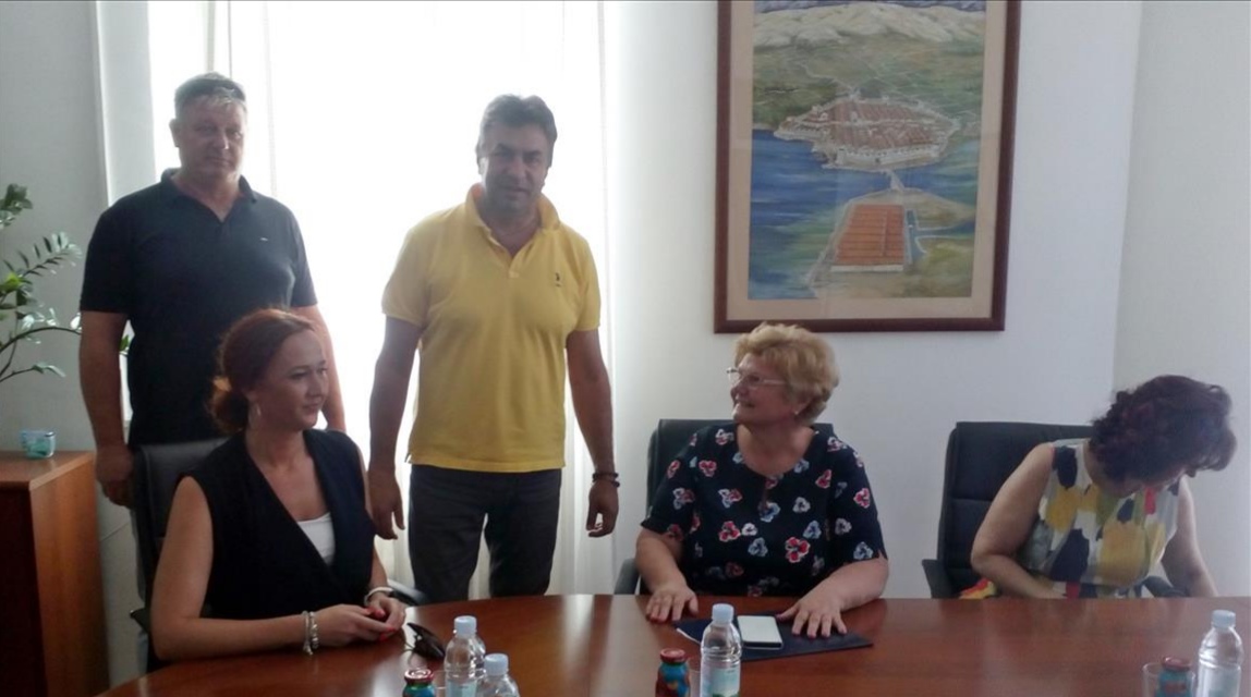 Nada Murganić, ministrica demografije, obitelji, mladih i socijalne politike u radnom posjetu gradu Pagu, 1.7.2019.