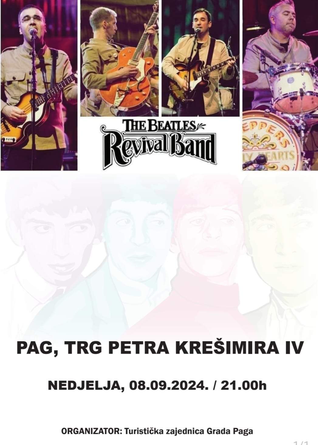 Koncert The Beatles Revival Band, 8.9.2024.